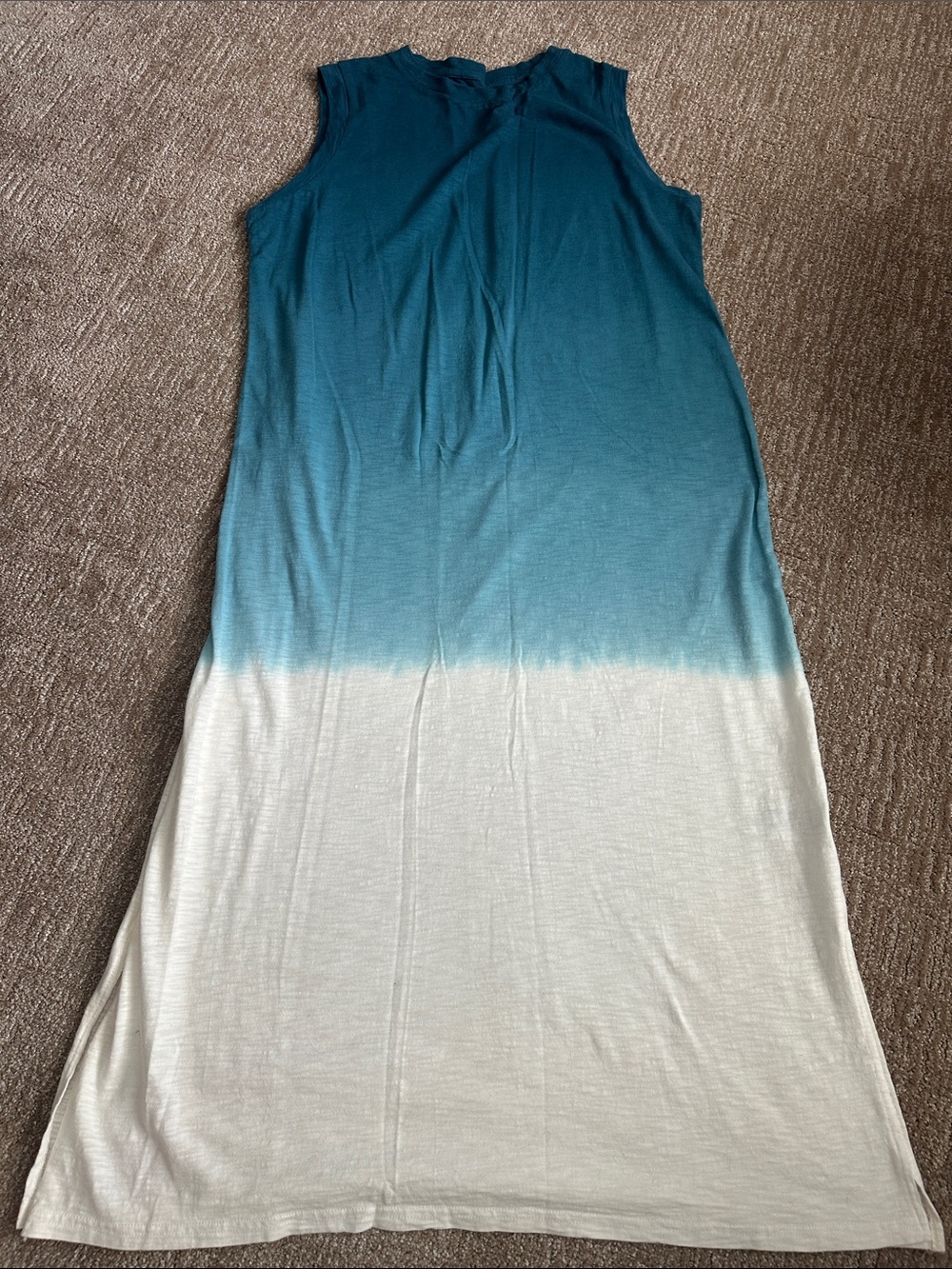 Universal Thread Teal to White Ombre Maxi Dress